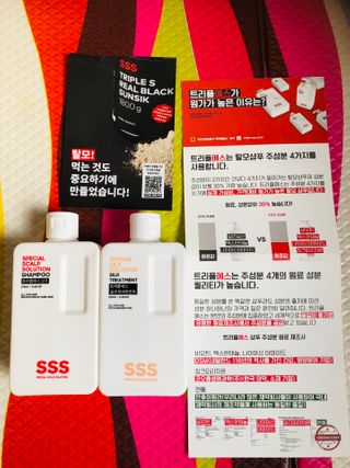 트리플에스 탈모 샴푸 275ml + 실크 트리트먼트 275ml — 5점을 준 리뷰어가 2021년 2월 올린 사용 사진