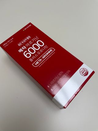 메타아르기닌 GC녹십자웰빙 메타 아르기닌 6000 플러스 오르니틴 — 5점을 준 리뷰어가 2022년 4월 올린 사용 사진