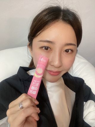 [인디닥터] 면역 생생 핑크 이뮨 젤리 — 5점을 준 리뷰어가 2022년 4월 올린 사용 사진