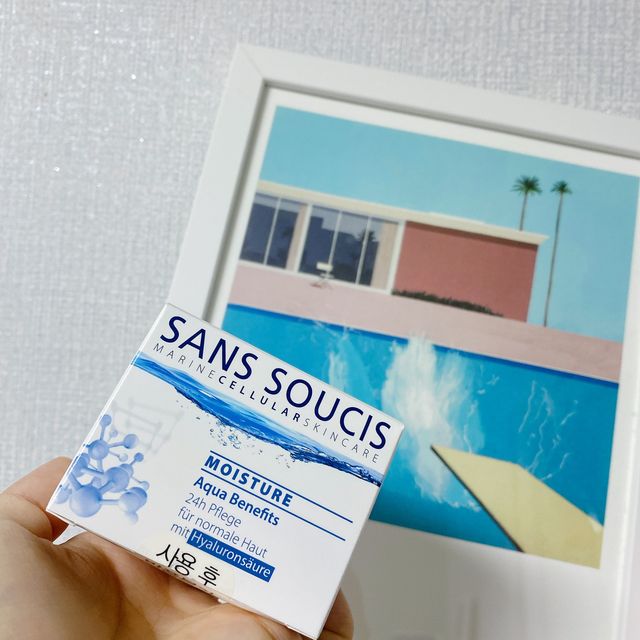 산수시 아쿠아 베네핏 24h 수부지 물광 속건조 수분크림 50ml 리뷰 사진