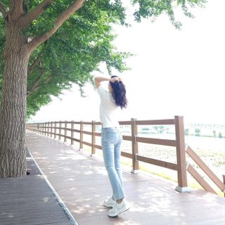 더그린랩 WOMEN TWIST MODAL SHORT SLEEVE — 5점을 준 리뷰어가 2023년 6월 올린 사용 사진