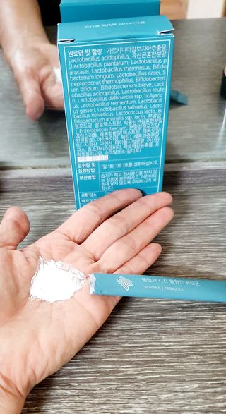 클린24시간 슬림앤유산균 1박스 (3.5g X 15포) — 5점을 준 리뷰어가 2022년 8월 올린 사용 사진