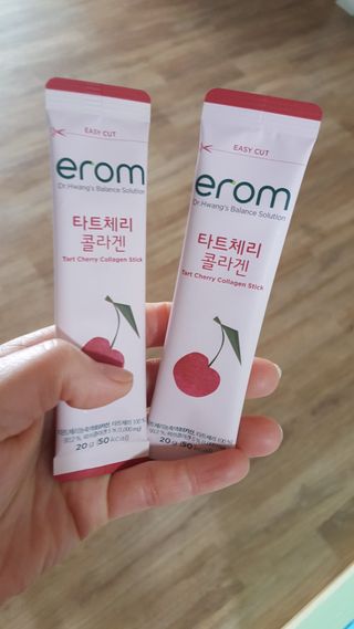 이롬 erom 타트체리 콜라겐 — 5점을 준 리뷰어가 2021년 3월 올린 사용 사진