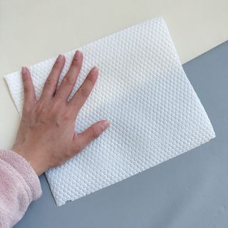 부직포나라 중금속유해물질ZERO 뜯어쓰는 주방 일회용수세미 60매 2매 — 5점을 준 리뷰어가 2022년 11월 올린 사용 사진