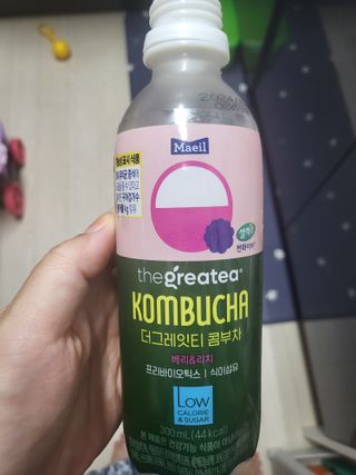 더그레잇티 콤부차 [매일유업] 더그레잇티 44kcal 콤부차 300ml *12개입 (오리지널 6개+베리리치 6개) — 5점을 준 리뷰어가 2023년 8월 올린 사용 사진