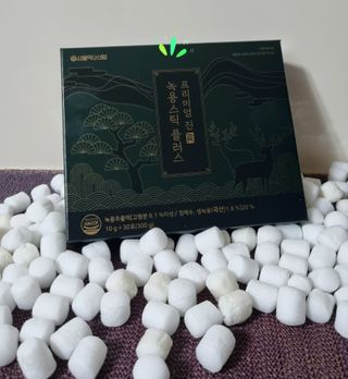 서울약사신협_프리미엄 진 녹용스틱 플러스10g x 30포 — 5점을 준 리뷰어가 2021년 8월 올린 사용 사진