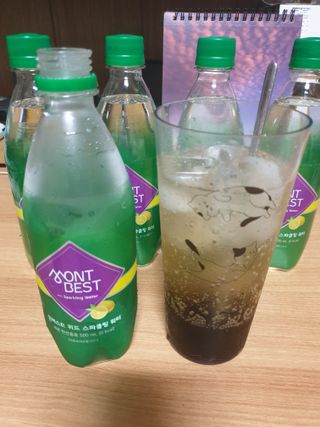 몽베스트 Montbest with Sparkling water Lemon OR Lime 20병(랜덤) — 4점을 준 리뷰어가 2022년 6월 올린 사용 사진