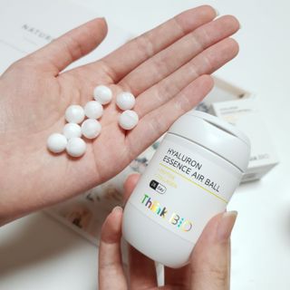 씽크바이오 히알루론 에센스 에어볼 28ea/ 부스팅 세럼 250ml 2종 세트 — 5점을 준 리뷰어가 2022년 8월 올린 사용 사진