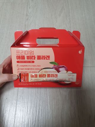 소담스퀘어 상암 [애플트리] 프리미엄 애플 비타 콜라겐 — 4점을 준 리뷰어가 2022년 12월 올린 사용 사진