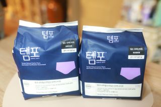 N[템포 ] 패드 내추럴 순면 입는 오버나이트 5P * 2개 — 4.5점을 준 리뷰어가 2024년 2월 올린 사용 사진