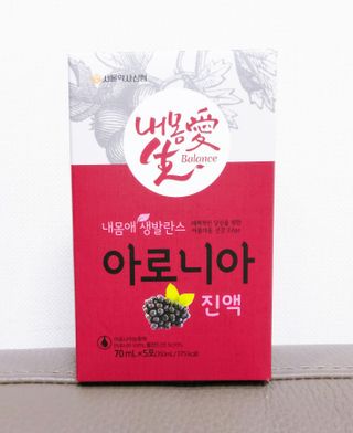 서울약사신협_내몸애생발란스아로니아_70ml x 30포 — 5점을 준 리뷰어가 2021년 6월 올린 사용 사진