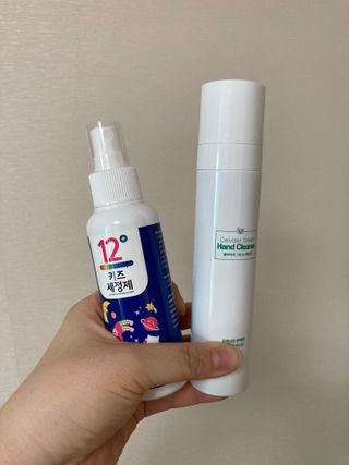 셀바이져 항균 스프레이 핸드워시 + 키즈세정제 SET — 5점을 준 리뷰어가 2021년 3월 올린 사용 사진