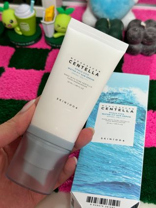 [스킨1004] 마다가스카르 센텔라 히알루-시카 워터핏 선세럼 50ml — 5점을 준 리뷰어가 2024년 5월 올린 사용 사진