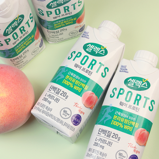 셀렉스스포츠 셀렉스 스포츠 웨이 프로틴 복숭아_ 330ml x 12팩 — 2.5점을 준 리뷰어가 2021년 8월 올린 사용 사진
