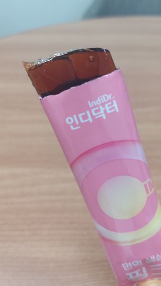 [인디닥터] 면역 생생 핑크 이뮨 젤리 — 5점을 준 리뷰어가 2022년 4월 올린 사용 사진