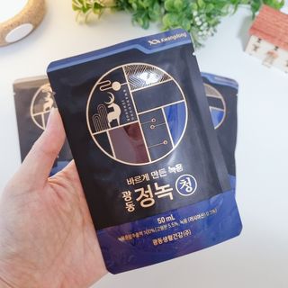 광동생활건강 [광동] 바르게 만든 녹용, 광동정녹청 30포. — 5점을 준 리뷰어가 2022년 1월 올린 사용 사진