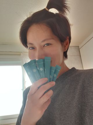 클린24시간 슬림앤유산균 1박스 (3.5g X 15포) — 5점을 준 리뷰어가 2023년 5월 올린 사용 사진