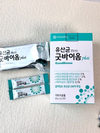 프리마인 유산균 국가지정연구소 선정, 살아있는 생유산균 200억 마리의 힘. 유산균n굿바이옴플러스 — 4.5점을 준 리뷰어가 2021년 9월 올린 사용 사진