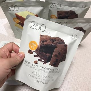 신상품) 딜라이트 프로젝트 프로틴  브라우니칩/ 카스테라칩 총 6EA — 5점을 준 리뷰어가 2022년 5월 올린 사용 사진
