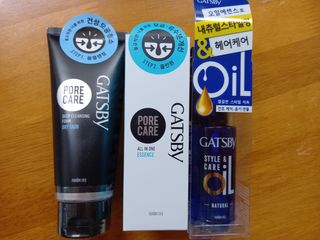 [갸스비] 명불허전, 남성을 위한 브랜드 갸스비의 올인원, 폼클렌징, 헤어오일 3종 — 5점을 준 리뷰어가 2021년 3월 올린 사용 사진
