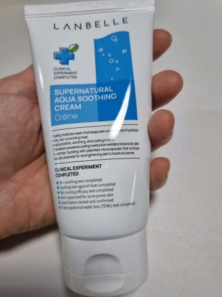 랑벨 수퍼내츄럴 아쿠아 수딩 크림 100ml — 5점을 준 리뷰어가 2022년 4월 올린 사용 사진