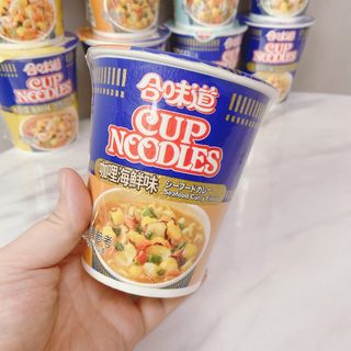 NISSIN 닛신 컵누들  4종 - 씨푸드오리지날, 씨푸드 스파이시, 씨푸드 커리, 씨푸드 XO소스 — 5점을 준 리뷰어가 2022년 2월 올린 사용 사진
