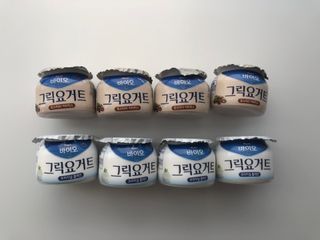 매일바이오 그릭요거트 오리지널 플레인 4개, 로스터리 커피믹스 4개 — 4점을 준 리뷰어가 2021년 12월 올린 사용 사진
