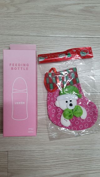 유비맘 PPSU 젖병 노꼭지_260ml_컬러 랜덤 발송 — 4점을 준 리뷰어가 2020년 12월 올린 사용 사진