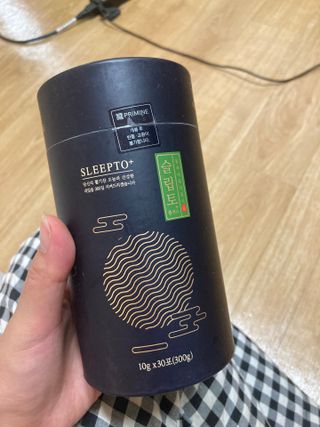 프리마인 자체 기업부설 연구소에서 찾아낸 건강한 수면의 비밀.  슬립토 플러스 30포 — 5점을 준 리뷰어가 2022년 6월 올린 사용 사진