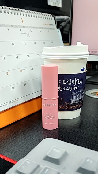 스킨큐어 산다화 카멜리아 안티 링클 멀티밤 — 4점을 준 리뷰어가 2023년 1월 올린 사용 사진