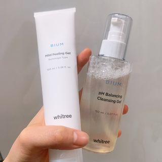 화이트리 비움 약산성 클렌징젤 ,마일드 필링젤 세트 — 5점을 준 리뷰어가 2021년 2월 올린 사용 사진