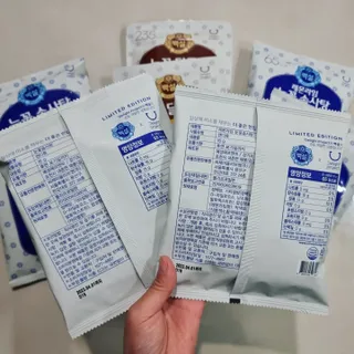 딜라이트 프로젝트  달콤한 눈꽃 간식세트( 눈꽃 솜사탕 / 레몬라임 솜사탕 / 달고나 총 7EA+스마트톡 증정) — 3점을 준 리뷰어가 2022년 5월 올린 사용 사진
