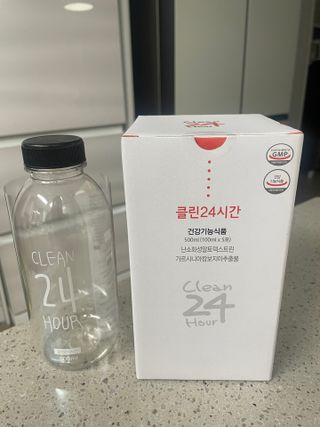클린24시간 1BOX(5포) + 전용보틀(500ml) — 5점을 준 리뷰어가 2022년 9월 올린 사용 사진