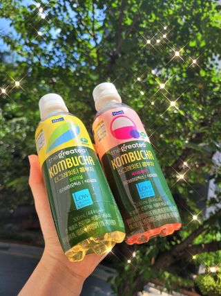 더그레잇티 콤부차 [매일유업] 더그레잇티 44kcal 콤부차 300ml *12개입 (오리지널 6개+베리리치 6개) — 5점을 준 리뷰어가 2023년 7월 올린 사용 사진