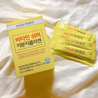 자연에온 경남제약 비타민 쉬머 저분자콜라겐 20g x 30포 — 5점을 준 리뷰어가 2021년 12월 올린 사용 사진