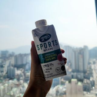 셀렉스스포츠 셀렉스 스포츠 웨이 프로틴 복숭아_ 330ml x 12팩 — 5점을 준 리뷰어가 2021년 3월 올린 사용 사진