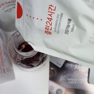 클린24시간 1BOX(5포) + 전용보틀(500ml) — 5점을 준 리뷰어가 2022년 10월 올린 사용 사진