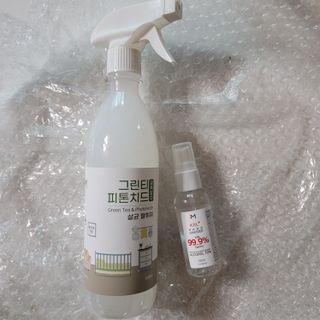 [엠메이데이] 그린티 피톤치드 감쪽같이 500ml + 손소독액 50ml — 5점을 준 리뷰어가 2022년 2월 올린 사용 사진