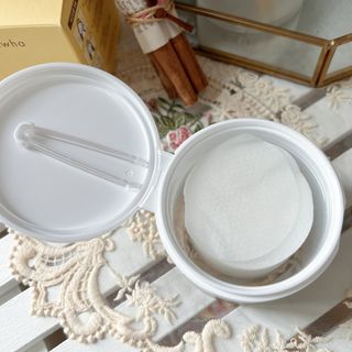 산다화 비타민씨 화이트닝 토너 패드 — 5점을 준 리뷰어가 2023년 5월 올린 사용 사진
