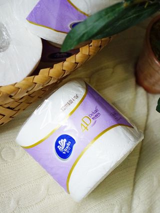 빈다 4Deluxe 4겹 엠보싱 롤 화장지 — 5점을 준 리뷰어가 2022년 3월 올린 사용 사진