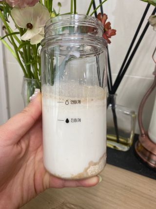 프로티원 단백질쉐이크 곡물맛 2주분 1통+보틀 — 5점을 준 리뷰어가 2021년 4월 올린 사용 사진