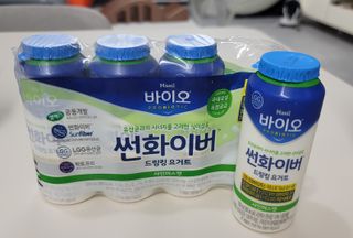 LIVE 매일바이오 썬화이버 드링킹 요거트 — 5점을 준 리뷰어가 2022년 8월 올린 사용 사진