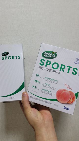 셀렉스스포츠 [복숭아맛] 셀렉스 스포츠 웨이 프로틴 파우더 스틱형 — 5점을 준 리뷰어가 2021년 5월 올린 사용 사진