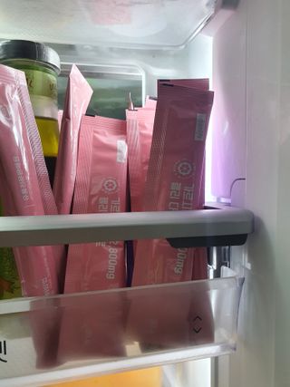 주식회사 얼굴반쪽 [얼굴반쪽 가르시니아 2,800mg] x 14포 1주 젤리 다이어트 보조제 체지방감소 — 3점을 준 리뷰어가 2021년 10월 올린 사용 사진