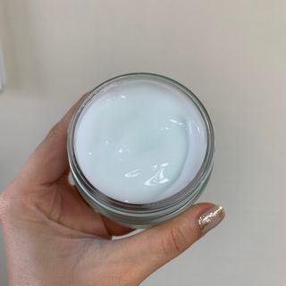 김정문알로에 큐어 큐어 알로에 리프레쉬 젤리 세럼, 큐어 알로에 하이드로 젤리 크림 — 5점을 준 리뷰어가 2021년 2월 올린 사용 사진