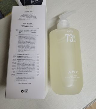 에일리언오더즈 센티드 핸드 앤 바디 워시 290ml (3종 택1) — 5점을 준 리뷰어가 2023년 8월 올린 사용 사진