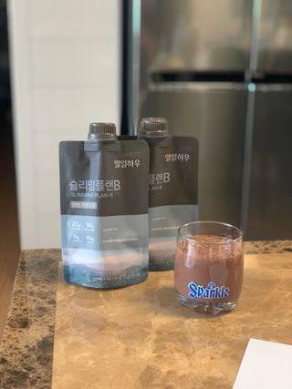 일일하우 슬리밍 플랜B 고소한 귀리맛, 진한 카카오맛 (체중조절식) — 5점을 준 리뷰어가 2023년 5월 올린 사용 사진