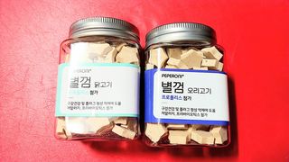 페페로니 자기전에 먹는 저알러지 껌 세트 치킨+오리 — 5점을 준 리뷰어가 2021년 7월 올린 사용 사진