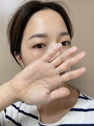 제이제이바이오 허브마사지바 올인원 알약비누 — 4.5점을 준 리뷰어가 2022년 4월 올린 사용 사진