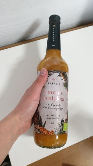 H365 [Kaskein Luomutyrniglögi] 핀란드 전통 무알콜 멀드와인 시벅톤 글로기 — 5점을 준 리뷰어가 2021년 4월 올린 사용 사진